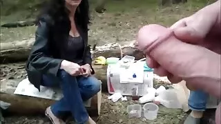 Fondled savo mylimą asilas su įvairių vibratorių
