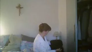 Iš už Ebony Žodžiu darbą ir gavo sunkiųjų cum shot į veidą